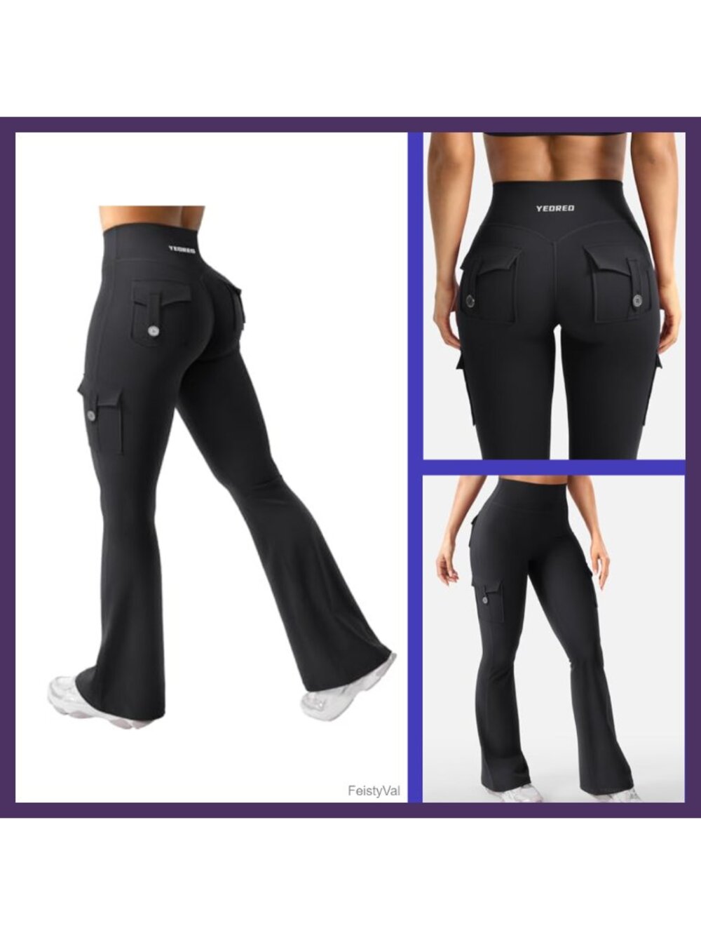 Flare Leggings High Rise Compression Workout Yoga Gym Athletic Pants